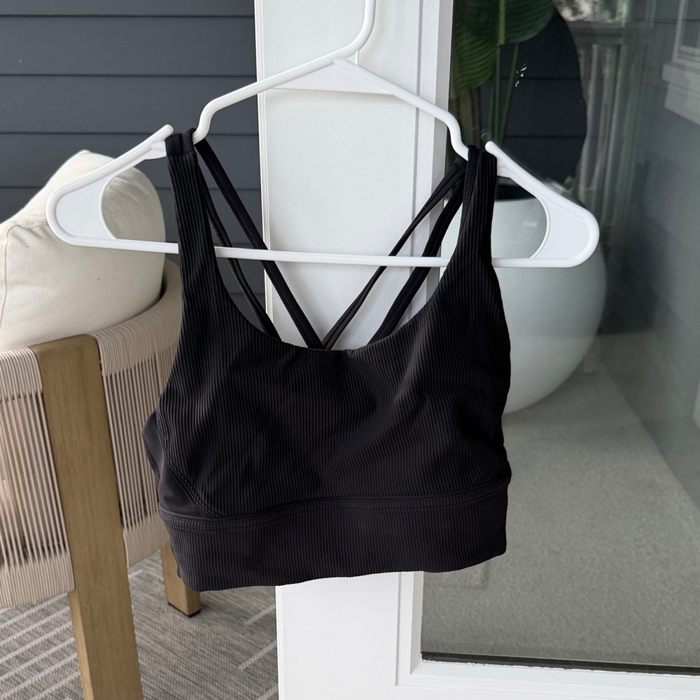 Lululemon longline Black Sports bra